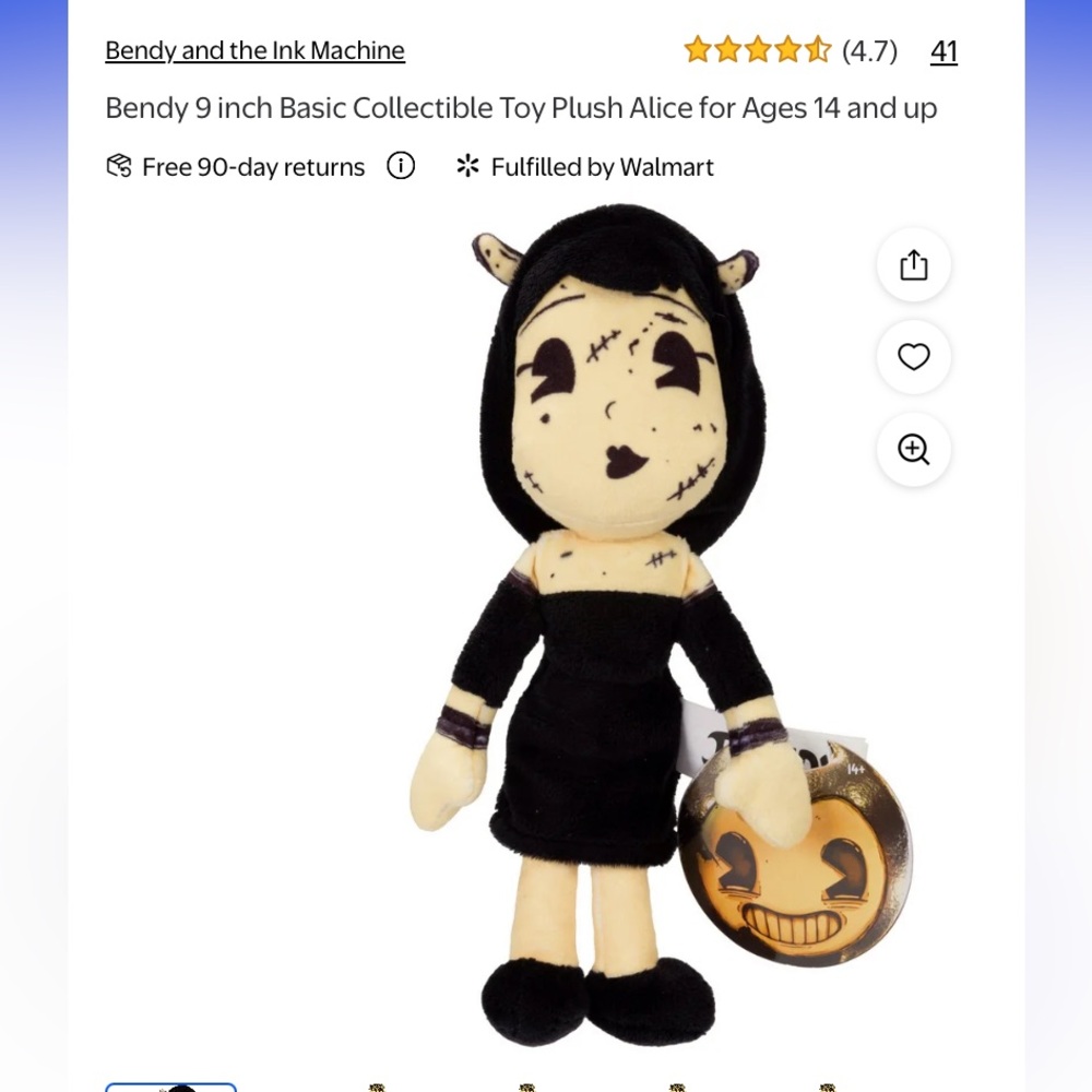Bendy and the Ink Machine plush set - Picture 3 of 6